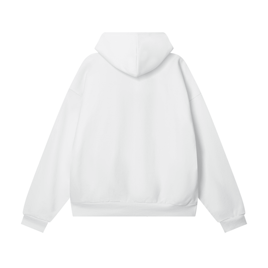 White hoodie on a white background