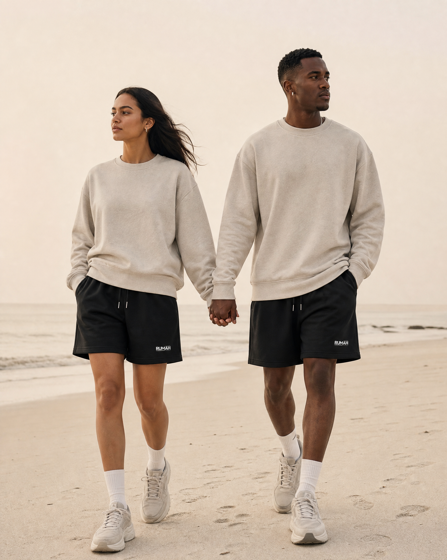Streetwear Unisex Heavyweight Fleece Loose Fit Shorts