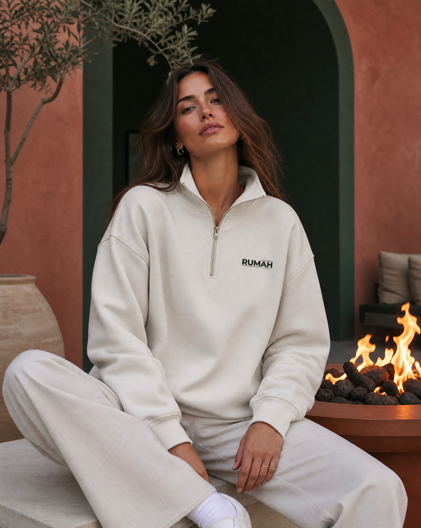 Heavy Organic French Terry Quarter Zip