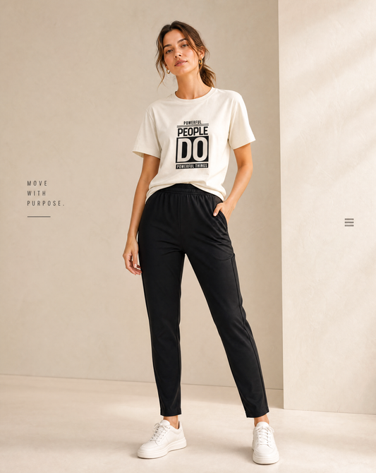 Womens Black Travel Pants