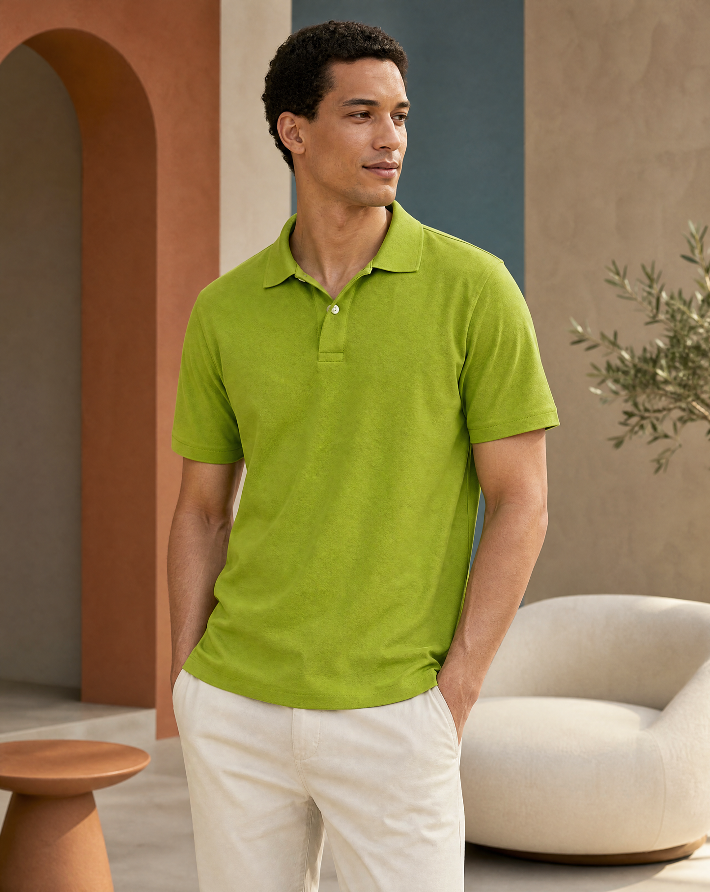 Mens Pima Polo