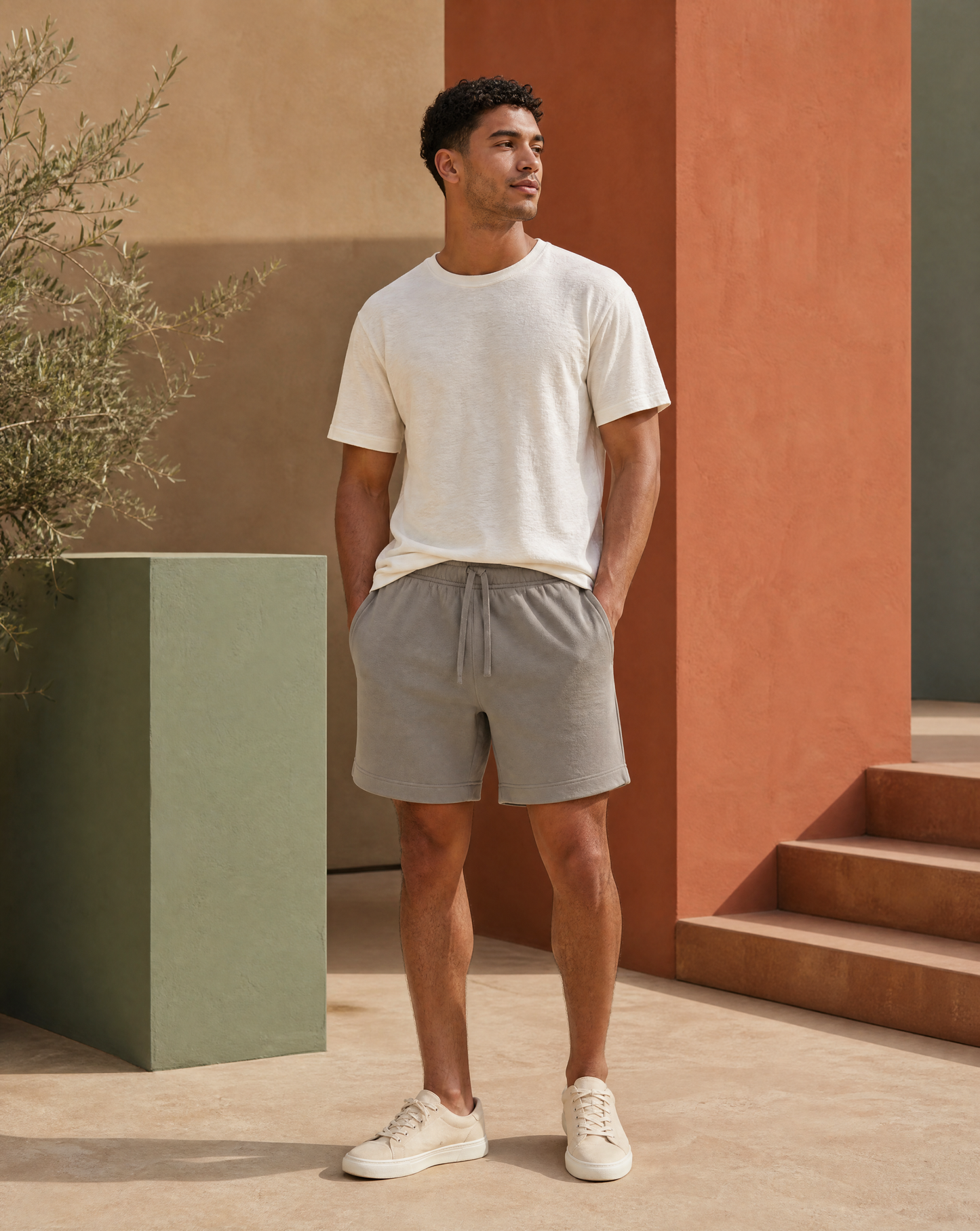 Relax Faded Track Shorts