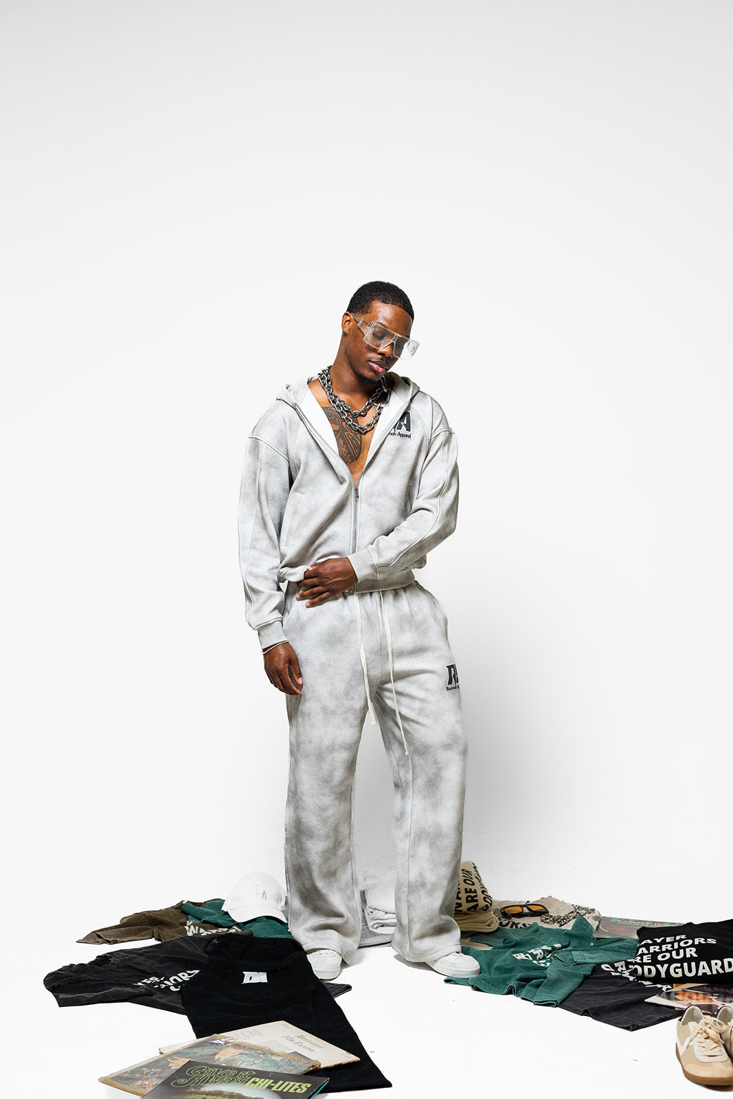Dirty Washed Fleece Sweatpants