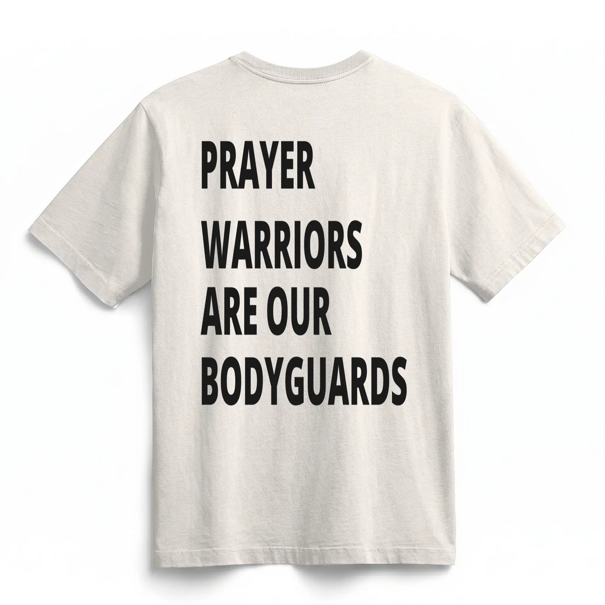 Heavyweight Organic Tee Prayer Warriors Back