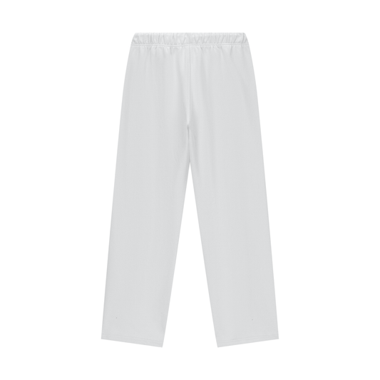 White pants on a white background