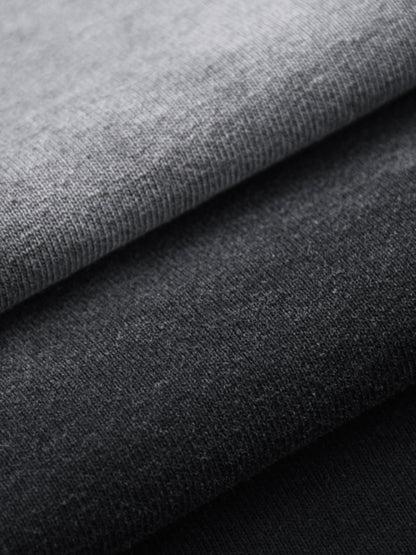 Square Patch Monkey Washed Drop Shoulder T-Shirt - 250 GSM