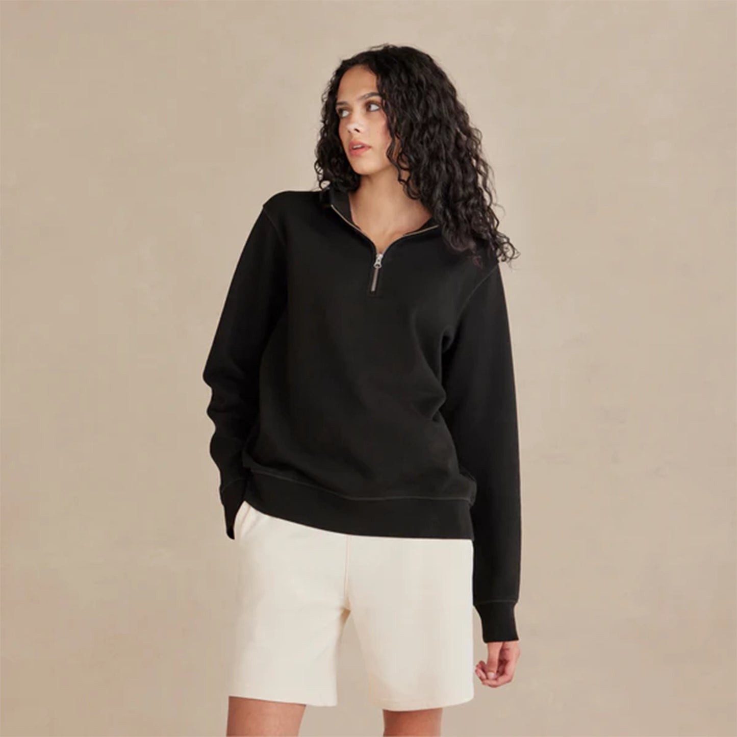 Heavy Organic French Terry Quarter Zip